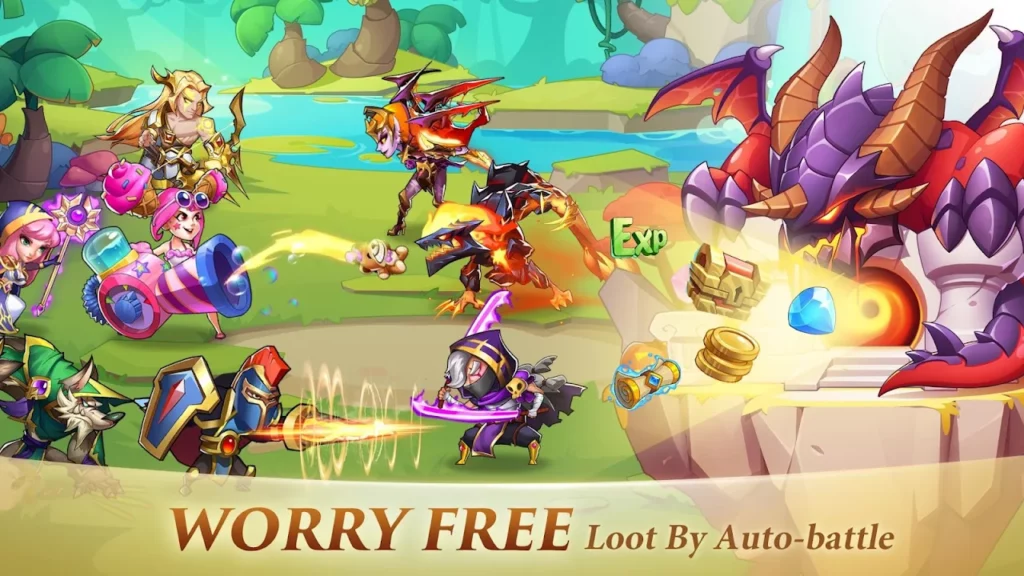 worry free loot by auto battle