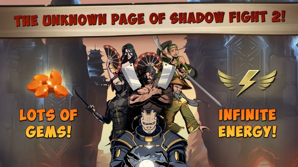 página de luta contra a sombra 2 mod