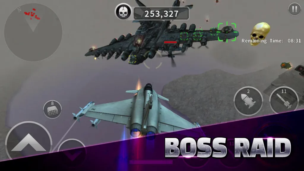 boss raid in gunship battle
